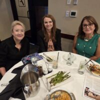 CREW SWFL networking luncheon - networking quality over quantity. CREW members at the presentation