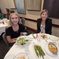 CREW SWFL networking luncheon - networking quality over quantity. CREW members at the presentation